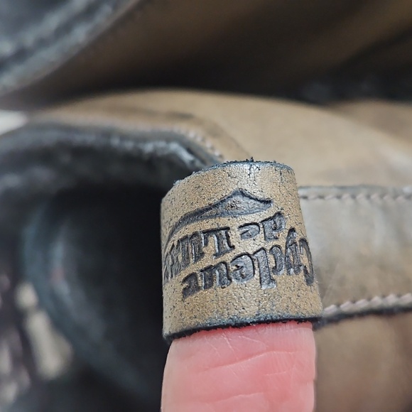 Cycleur De Luxe Leather City Racer Wool Lined Sneaker Mens Size 45 US 12 Chukka - Picture 12 of 16